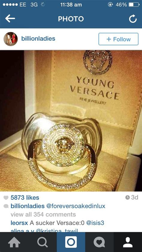 versace baby pacifier price|Versace 6 month baby girl.